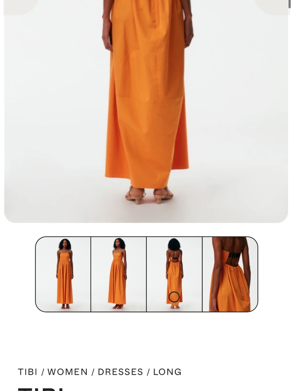 Tibi Eco Poplin Cocoon Dress - Picture 3 of 8